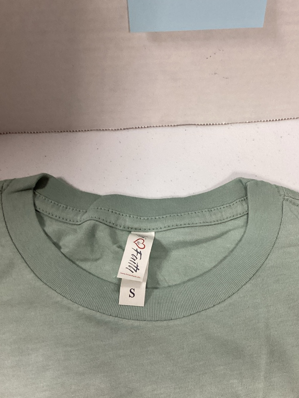 Women's Sage Green Short Sleeve Crewneck Tee - Small